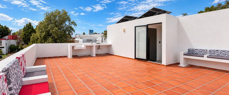 Casa en Venta San José Xilotzingo Puebla | Jardín y Roof Garden Fraccionamiento residencial