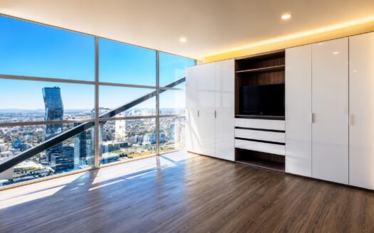 Renta departamento Torre UMA Angelópolis Puebla | Piso Alto, 2 Recámaras, Vista Panorámica