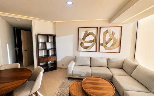 Renta Departamento amueblado Adamant I angelopolis Puebla | 1 Recámara, Terraza y 56 m²