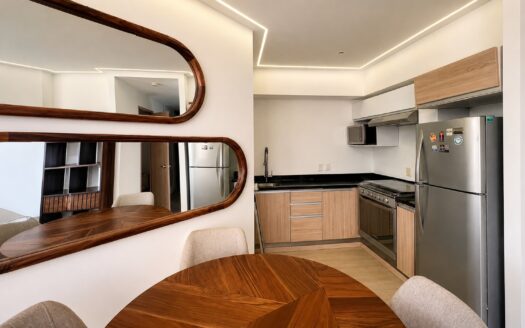 Renta Departamento amueblado Adamant I angelopolis Puebla | 1 Recámara, Terraza y 56 m²