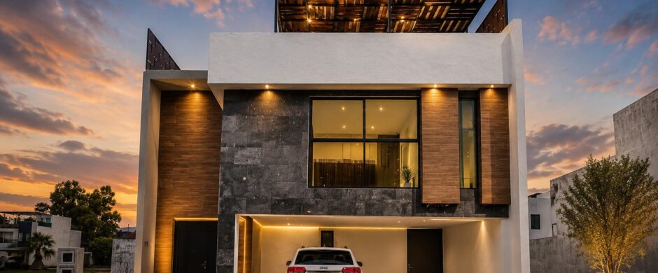 Venta casa nueva en Recta a Cholula Puebla | Diseño Moderno, Roof Garden y Paneles Solares