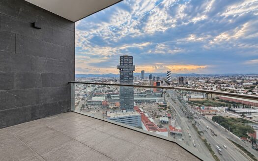 Departamento Amueblado en Renta en Adamant I Puebla | Piso 27 con Terraza